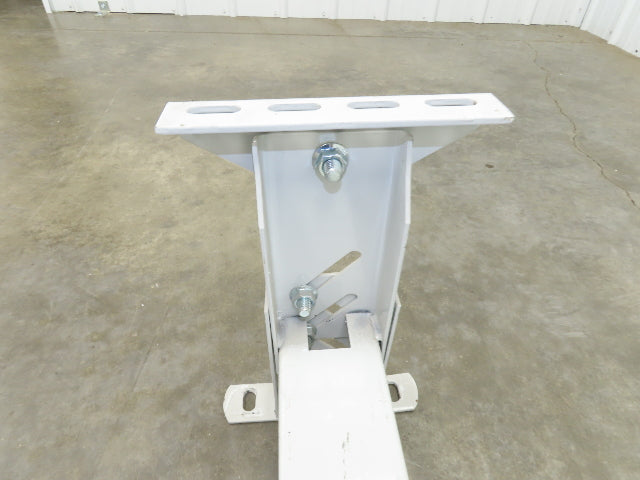 Hytrol HS-3 Conveyor Leg Floor Support 31"W Heavy Duty White 10-5/8-13-5/8"H