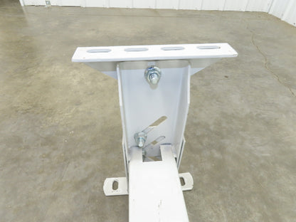 Hytrol HS-3 Conveyor Leg Floor Support 31"W Heavy Duty White 10-5/8-13-5/8"H