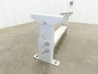 Hytrol HS-3 Conveyor Leg Floor Support 31"W Heavy Duty White 10-5/8-13-5/8"H