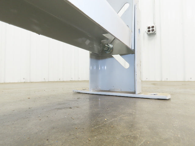 Hytrol HS-3 Conveyor Leg Floor Support 31"W Heavy Duty White 10-5/8-13-5/8"H