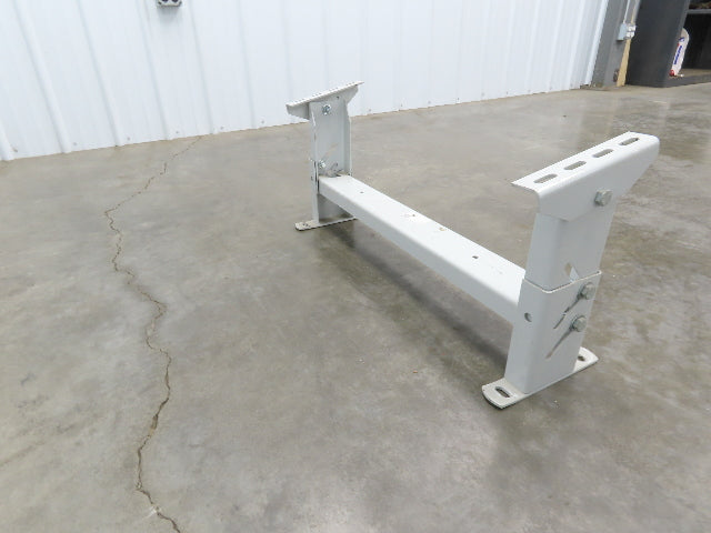 Hytrol HS-3 Conveyor Leg Floor Support 31"W Heavy Duty White 10-5/8-13-5/8"H