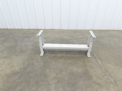 Hytrol HS-3 Conveyor Leg Floor Support 31"W Heavy Duty White 10-5/8-13-5/8"H