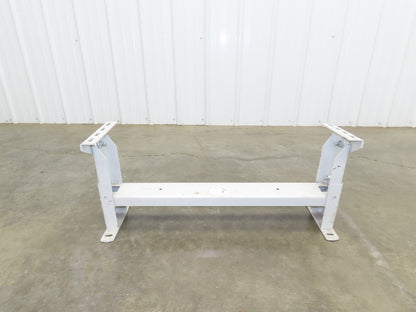 Hytrol HS-3 Conveyor Leg Floor Support 31"W Heavy Duty White 10-5/8-13-5/8"H