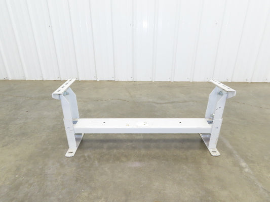 Hytrol HS-3 Conveyor Leg Floor Support 31"W Heavy Duty White 10-5/8-13-5/8"H