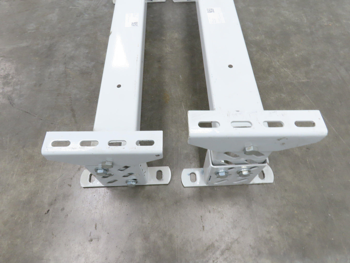 Hytrol HS-2 Conveyor Leg Floor Support 31"W Heavy Duty 7-5/8-10-5/8"H  Lot of 2