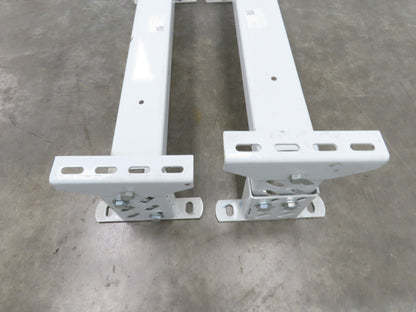 Hytrol HS-2 Conveyor Leg Floor Support 31"W Heavy Duty 7-5/8-10-5/8"H  Lot of 2