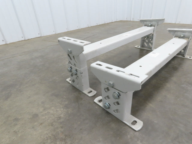 Hytrol HS-2 Conveyor Leg Floor Support 31"W Heavy Duty 7-5/8-10-5/8"H  Lot of 2