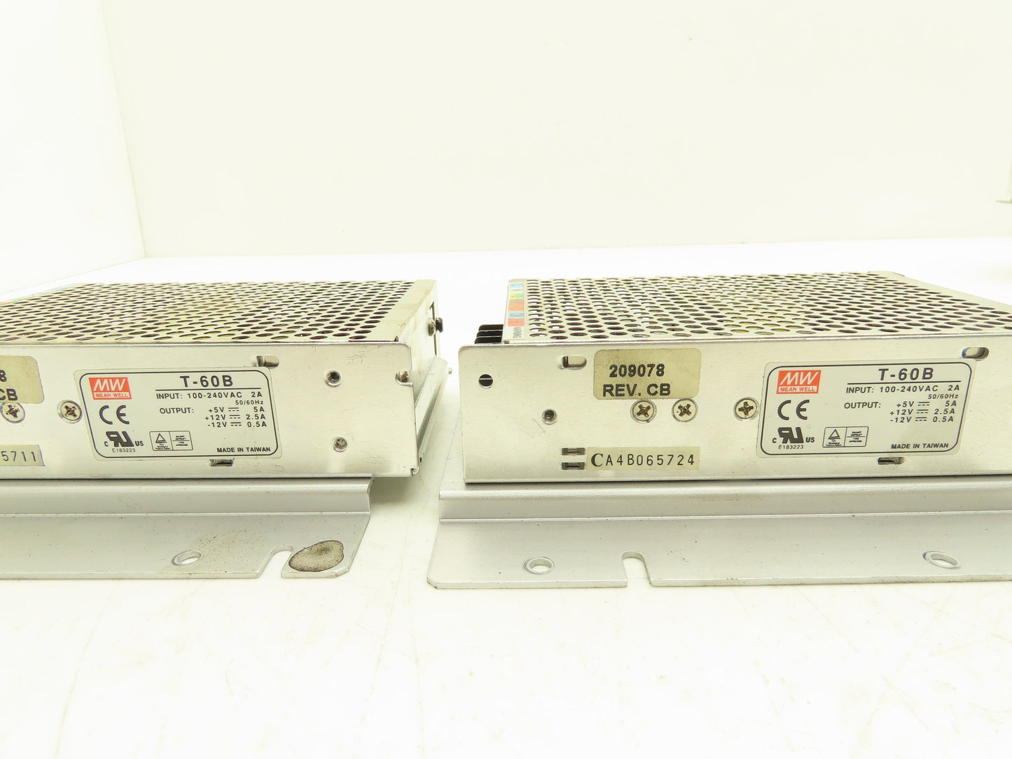 Various Mfr 12VDC Power Supplies 115/230VAC Input Lot of 5