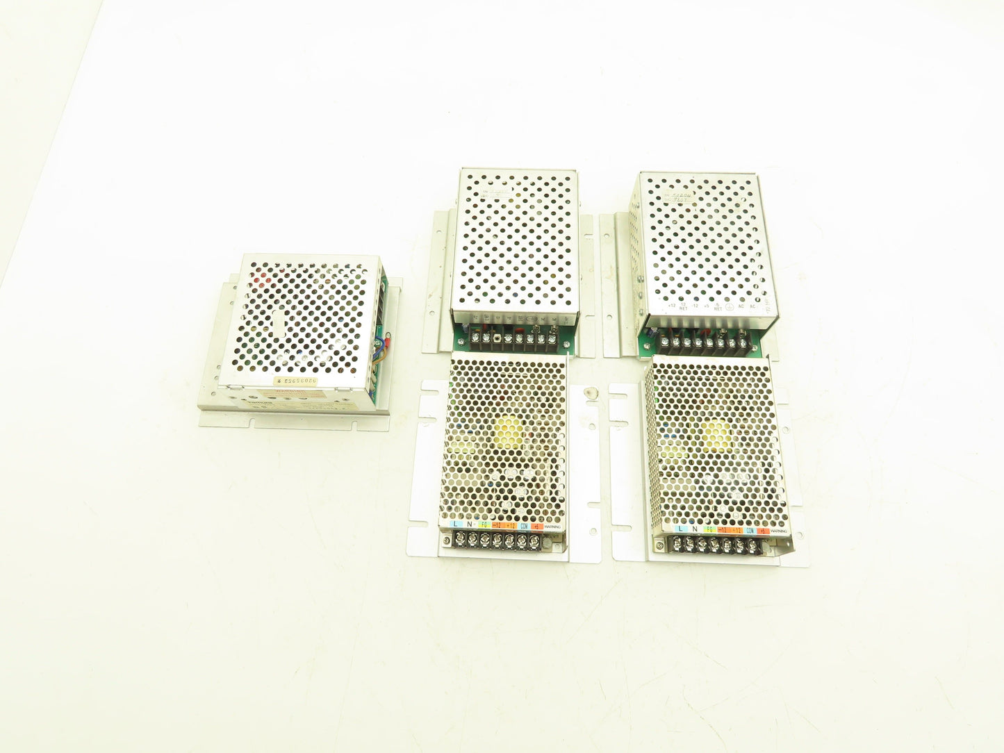 Various Mfr 12VDC Power Supplies 115/230VAC Input Lot of 5