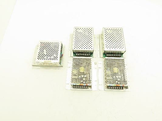 Various Mfr 12VDC Power Supplies 115/230VAC Input Lot of 5