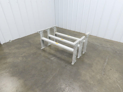 Hytrol MS-4 Conveyor Leg Floor Support 40"W Adj Height 15-5/8-21-5/8"  Lot of 3