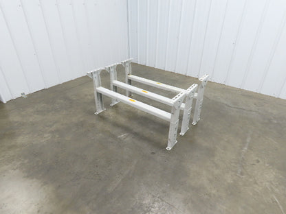 Hytrol MS-4 Conveyor Leg Floor Support 40"W Adj Height 15-5/8-21-5/8"  Lot of 3