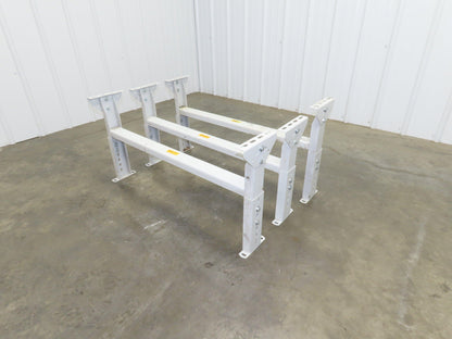 Hytrol MS-4 Conveyor Leg Floor Support 40"W Adj Height 15-5/8-21-5/8"  Lot of 3