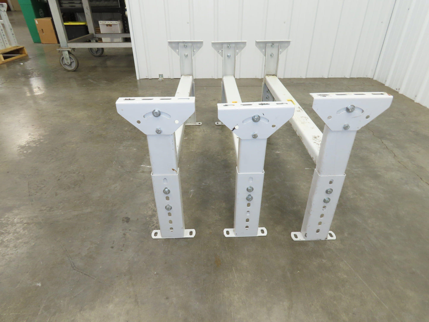 Hytrol MS-4 Conveyor Leg Floor Support 40"W Adj Height 15-5/8-21-5/8"  Lot of 3