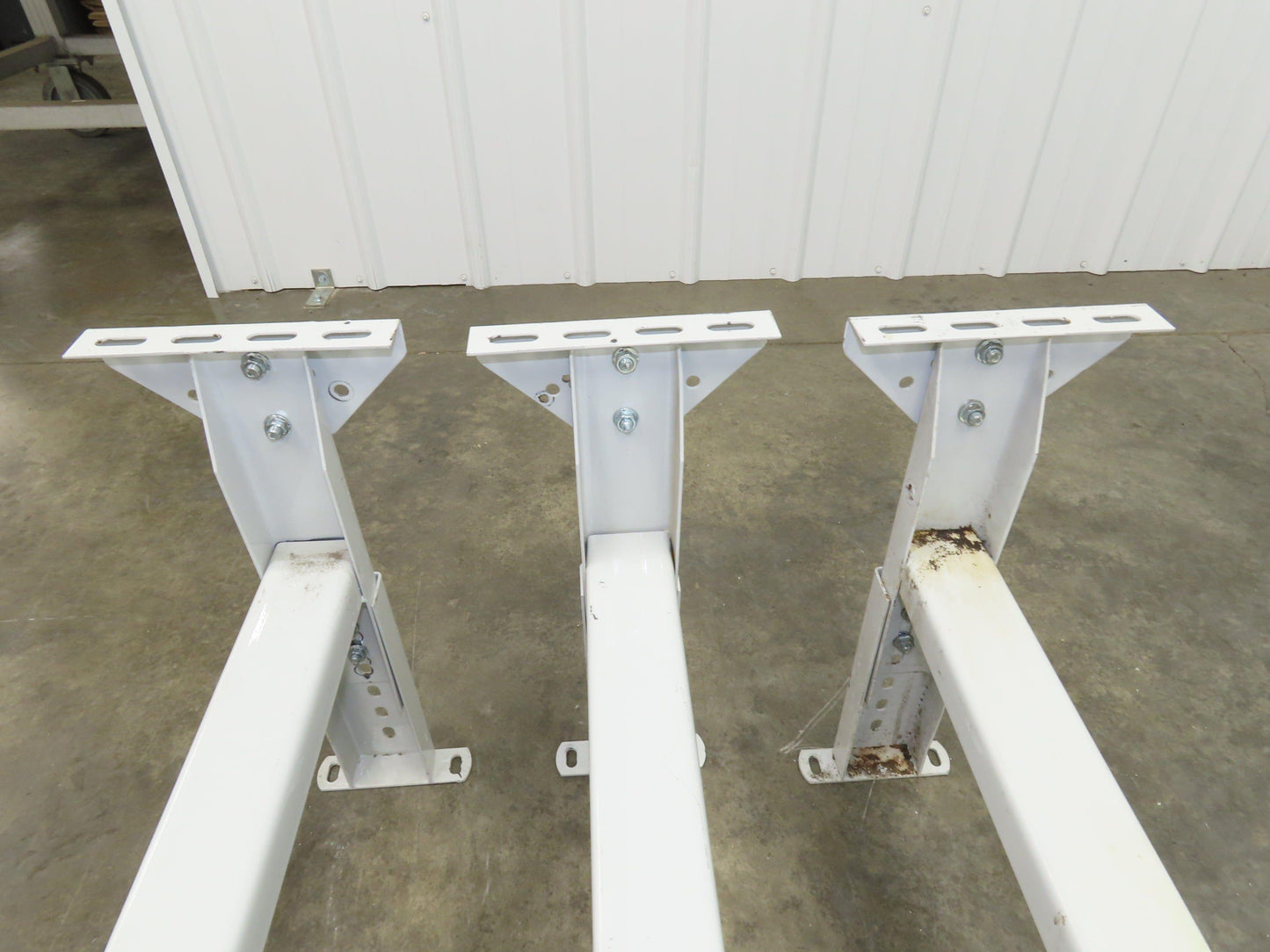 Hytrol MS-4 Conveyor Leg Floor Support 40"W Adj Height 15-5/8-21-5/8"  Lot of 3