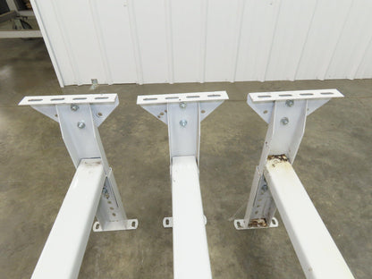 Hytrol MS-4 Conveyor Leg Floor Support 40"W Adj Height 15-5/8-21-5/8"  Lot of 3