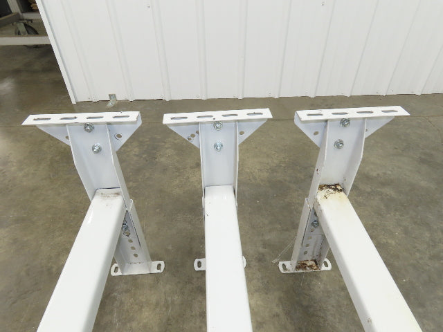 Hytrol MS-4 Conveyor Leg Floor Support 40"W Adj Height 15-5/8-21-5/8"  Lot of 3