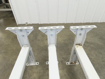 Hytrol MS-4 Conveyor Leg Floor Support 40"W Adj Height 15-5/8-21-5/8"  Lot of 3