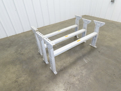 Hytrol MS-4 Conveyor Leg Floor Support 40"W Adj Height 15-5/8-21-5/8"  Lot of 3