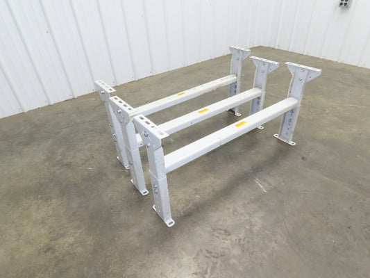 Hytrol MS-4 Conveyor Leg Floor Support 40"W Adj Height 15-5/8-21-5/8"  Lot of 3