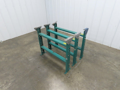 Roach MD-6 Conveyor Leg Floor Support 36"W Adj Height 24-5/8-27-5/8"  Lot of 3