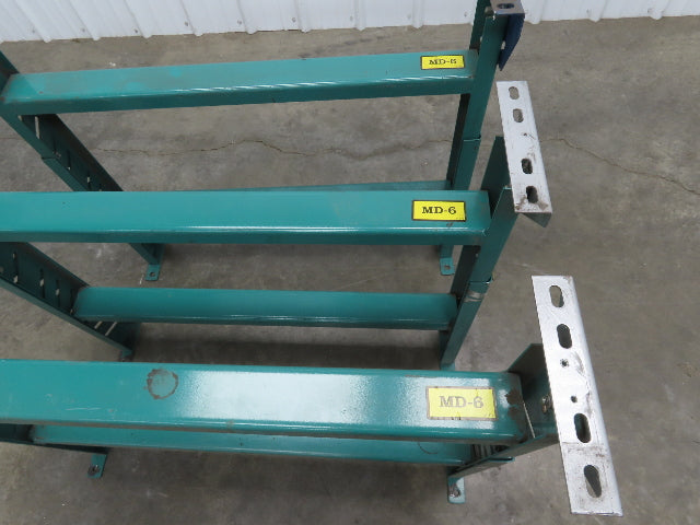 Roach MD-6 Conveyor Leg Floor Support 36"W Adj Height 24-5/8-27-5/8"  Lot of 3