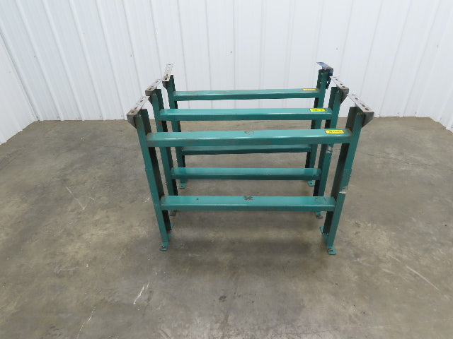 Roach MD-6 Conveyor Leg Floor Support 36"W Adj Height 24-5/8-27-5/8"  Lot of 3