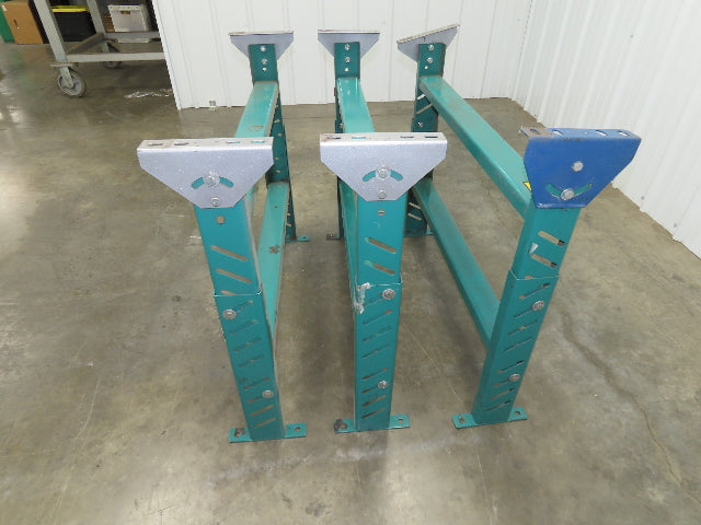 Roach MD-6 Conveyor Leg Floor Support 36"W Adj Height 24-5/8-27-5/8"  Lot of 3