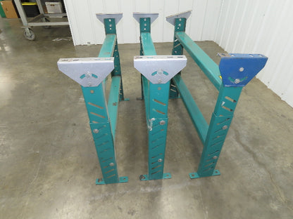 Roach MD-6 Conveyor Leg Floor Support 36"W Adj Height 24-5/8-27-5/8"  Lot of 3