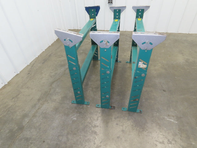 Roach MD-6 Conveyor Leg Floor Support 36"W Adj Height 24-5/8-27-5/8"  Lot of 3