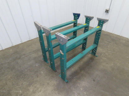 Roach MD-6 Conveyor Leg Floor Support 36"W Adj Height 24-5/8-27-5/8"  Lot of 3