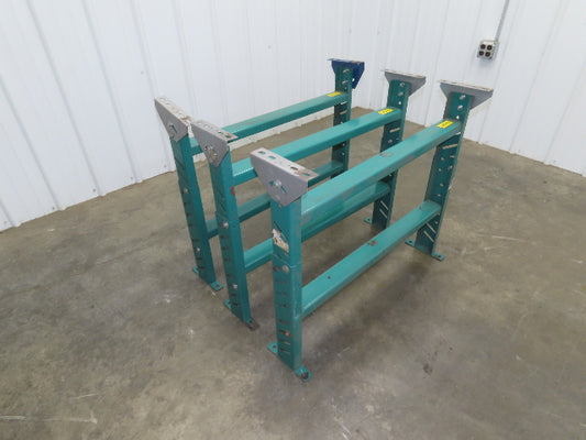 Roach MD-6 Conveyor Leg Floor Support 36"W Adj Height 24-5/8-27-5/8"  Lot of 3