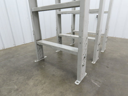 Hytrol HS-11 30"W Incline Conveyor Leg Support 55-5/8"- 67-5/8-79-5/8"H Lot of 3