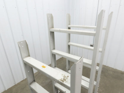 Hytrol HS-11 30"W Incline Conveyor Leg Support 55-5/8"- 67-5/8-79-5/8"H Lot of 3