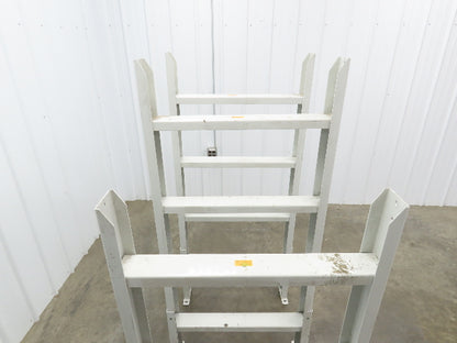 Hytrol HS-11 30"W Incline Conveyor Leg Support 55-5/8"- 67-5/8-79-5/8"H Lot of 3