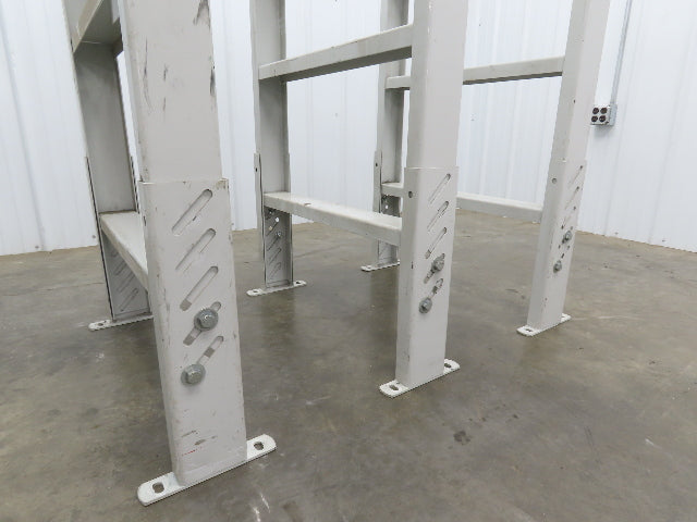 Hytrol HS-11 30"W Incline Conveyor Leg Support 55-5/8"- 67-5/8-79-5/8"H Lot of 3