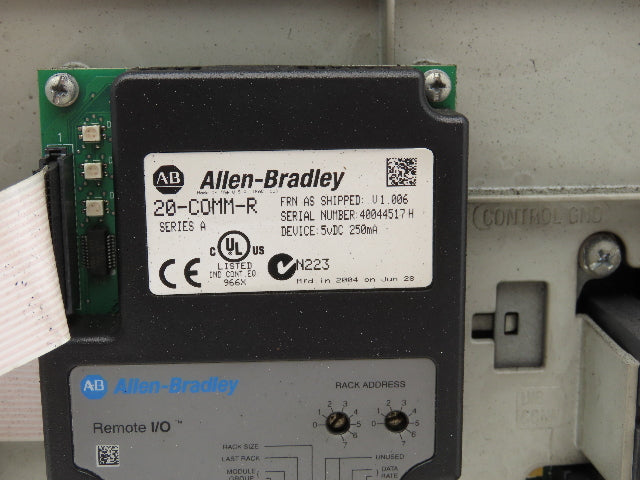 Allen Bradley 20AD022A1AYNANNN PowerFlex 70 VFD 15HP 480V 400Hz 3PH 22A