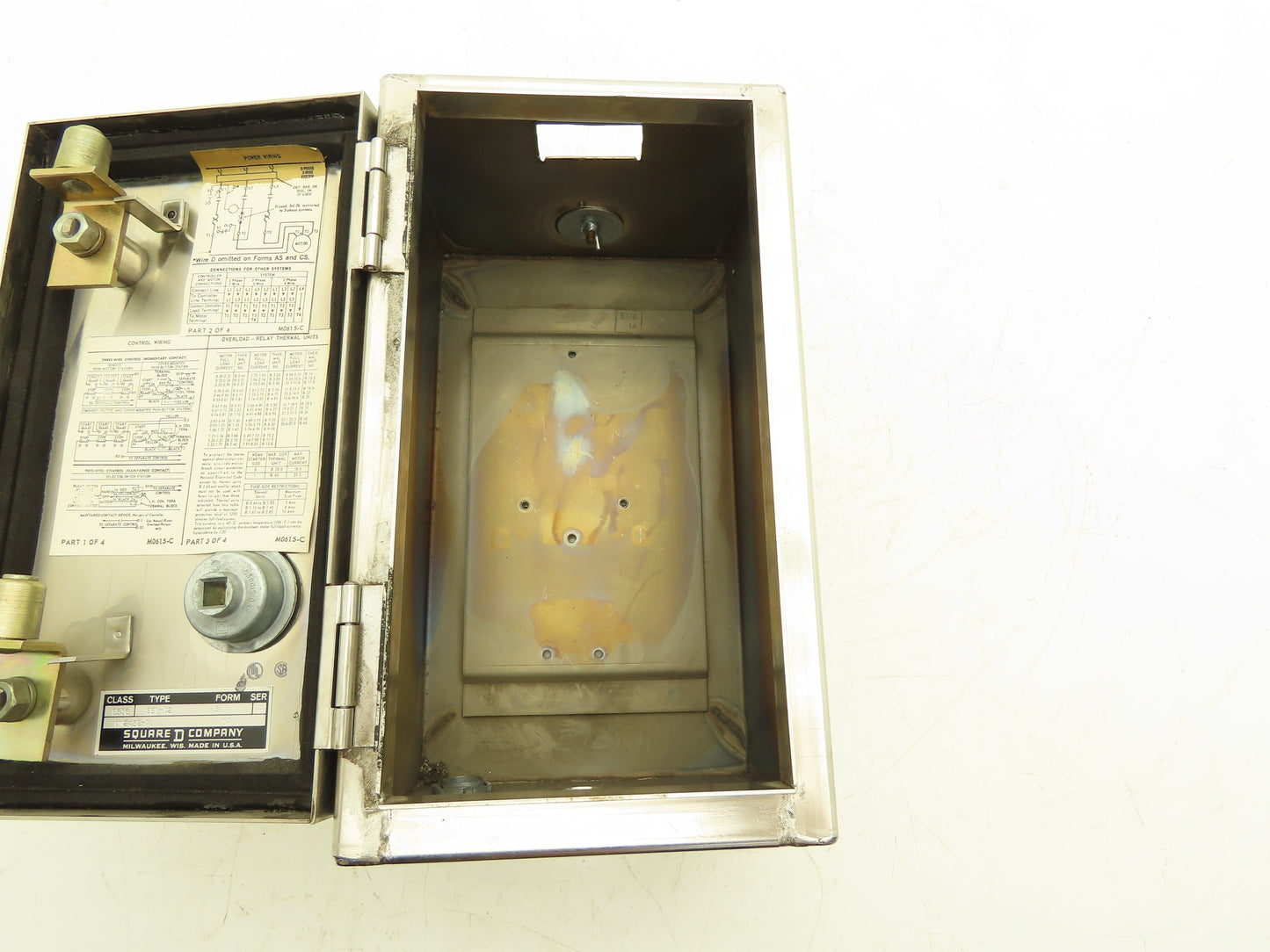 Square D 8536 | ON2438-A | SBW-12 Enclosure Only 10x5x5" 3x 1" Punchouts