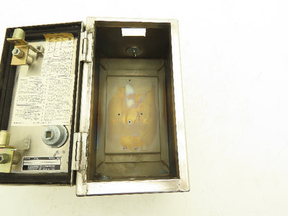 Square D 8536 | ON2438-A | SBW-12 Enclosure Only 10x5x5" 3x 1" Punchouts