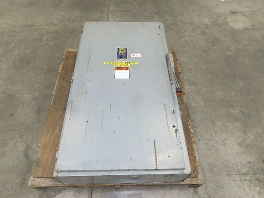 Square D H365 Heavy Duty Safety Disconnect Switch 400A 600V 3 Pole Ser E2 Fused