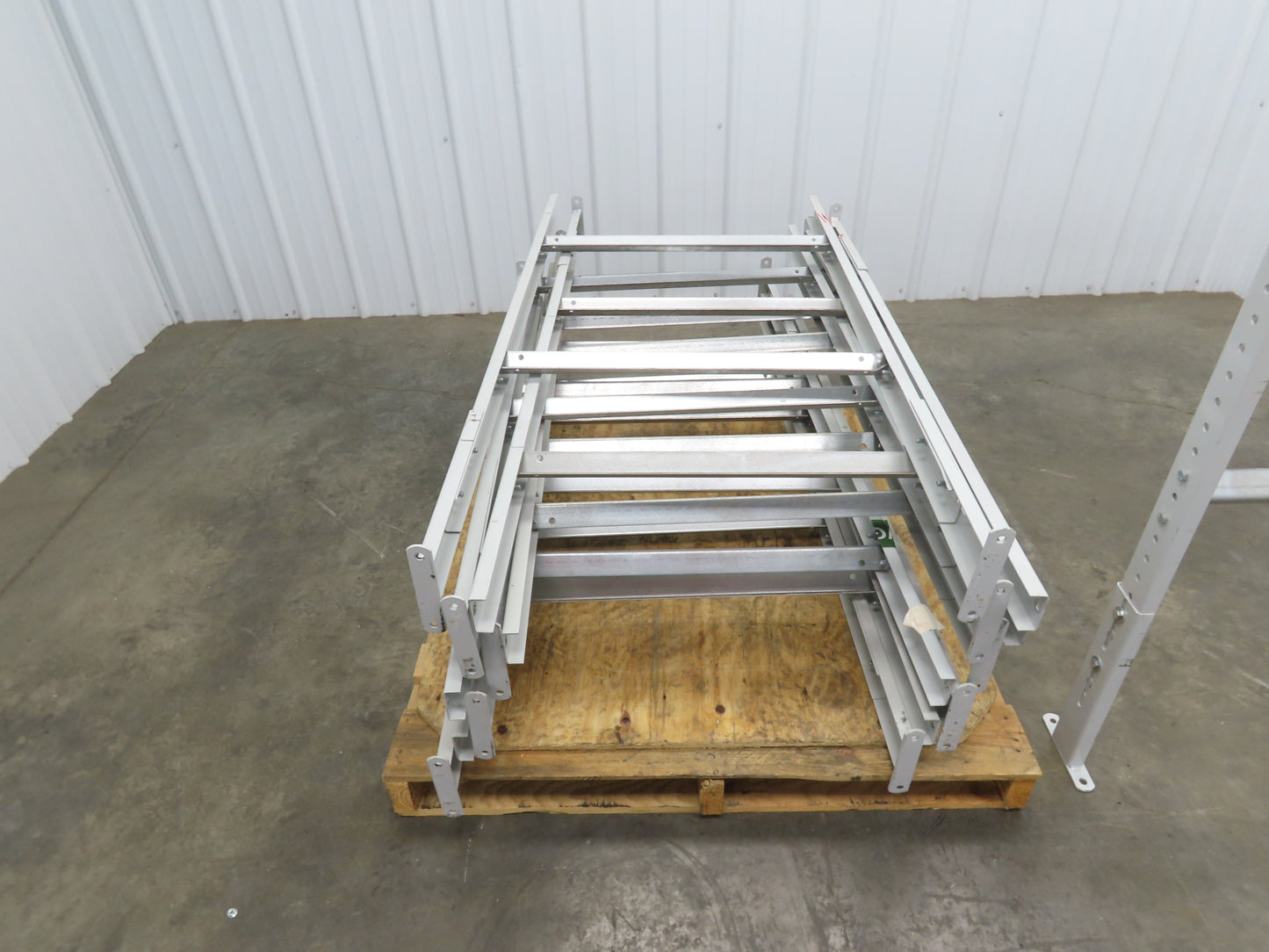 30"W Conveyor Leg Floor Support 54-5/8"-62-5/8"H  Lot of 10  White