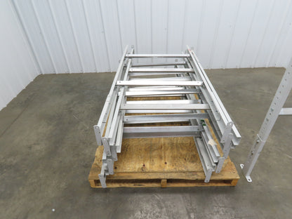 30"W Conveyor Leg Floor Support 54-5/8"-62-5/8"H  Lot of 10  White