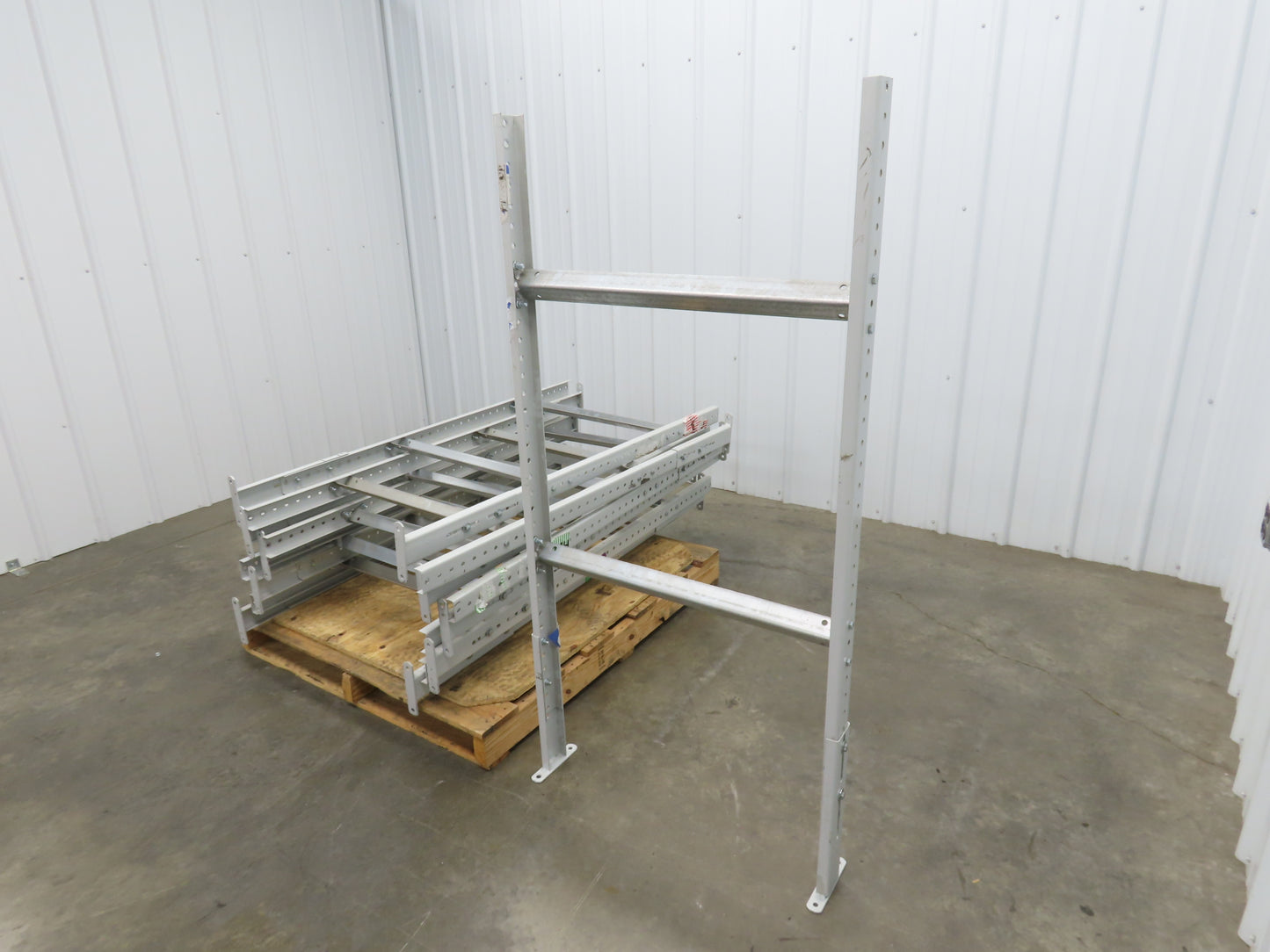 30"W Conveyor Leg Floor Support 54-5/8"-62-5/8"H  Lot of 10  White