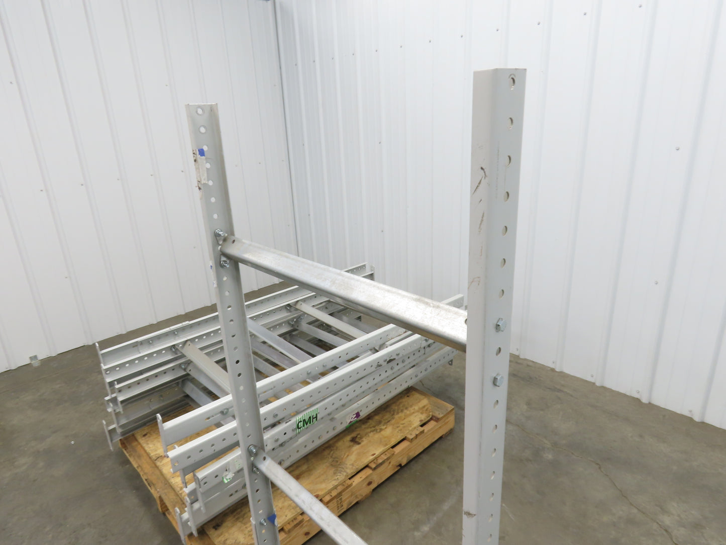 30"W Conveyor Leg Floor Support 54-5/8"-62-5/8"H  Lot of 10  White