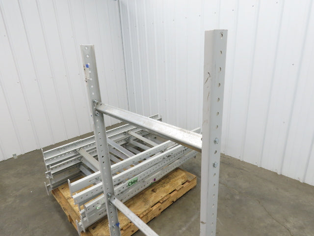 30"W Conveyor Leg Floor Support 54-5/8"-62-5/8"H  Lot of 10  White