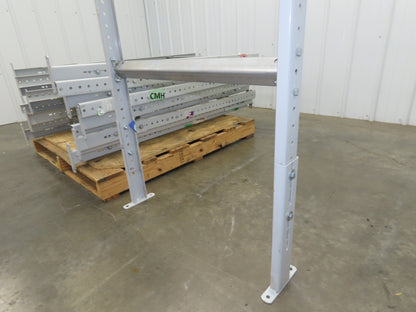 30"W Conveyor Leg Floor Support 54-5/8"-62-5/8"H  Lot of 10  White