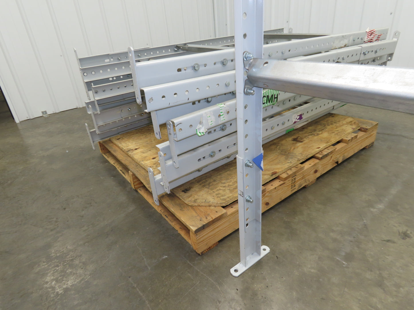 30"W Conveyor Leg Floor Support 54-5/8"-62-5/8"H  Lot of 10  White