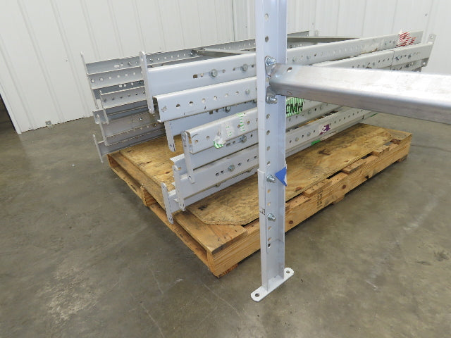 30"W Conveyor Leg Floor Support 54-5/8"-62-5/8"H  Lot of 10  White