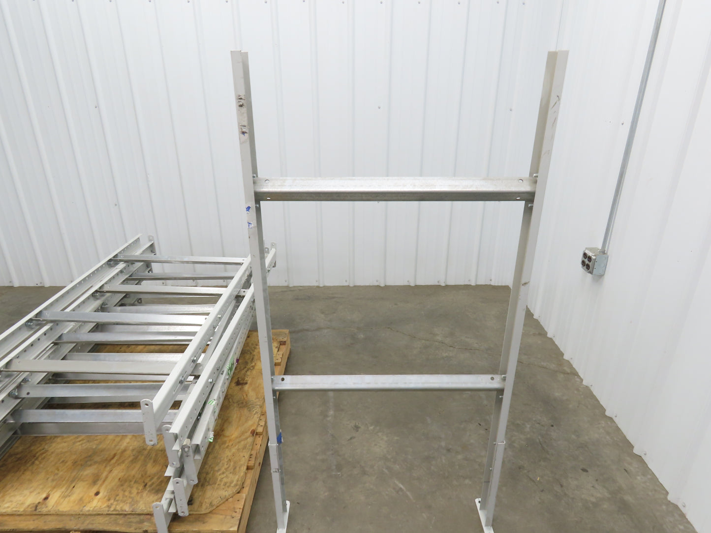 30"W Conveyor Leg Floor Support 54-5/8"-62-5/8"H  Lot of 10  White