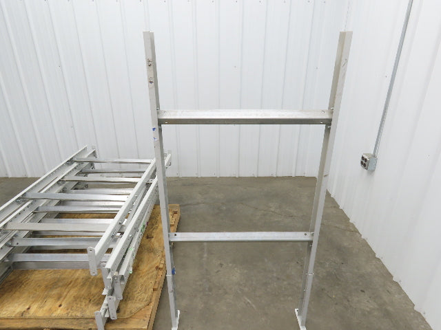 30"W Conveyor Leg Floor Support 54-5/8"-62-5/8"H  Lot of 10  White